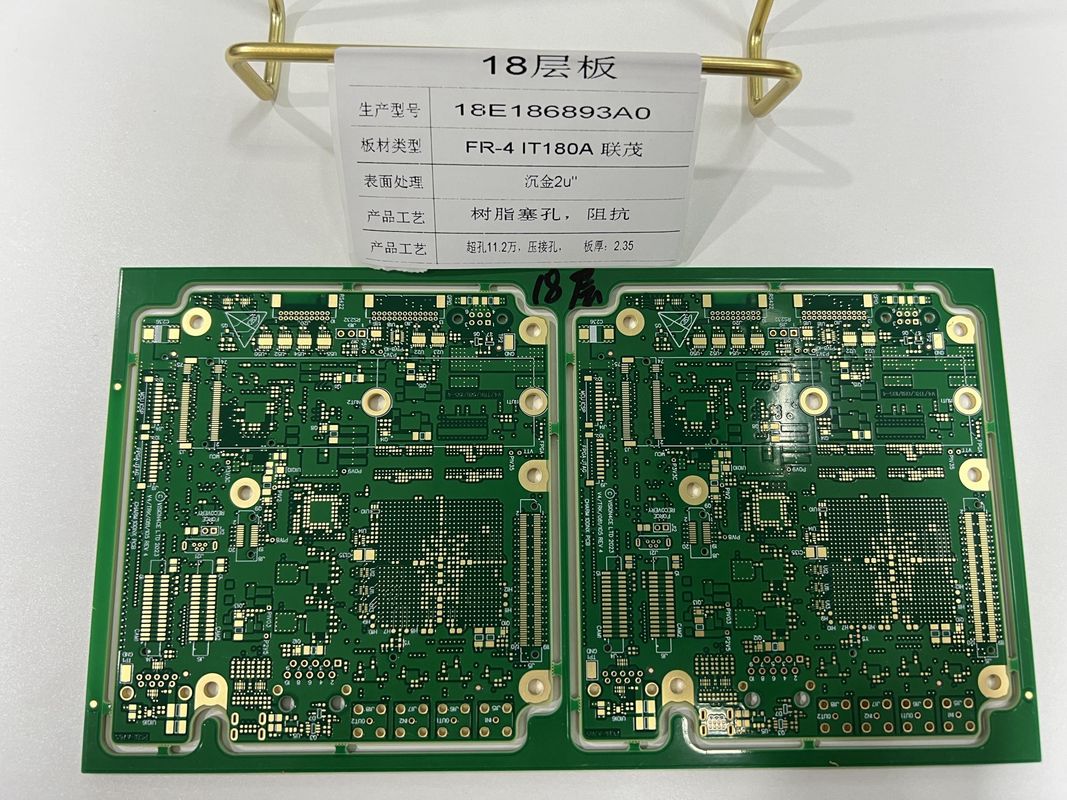 Διασύνδεσμος πυκνότητας 6-32L HDI PCB Board 3/3 Mil με 0,25mm BGA IT180 ENIG3-8u