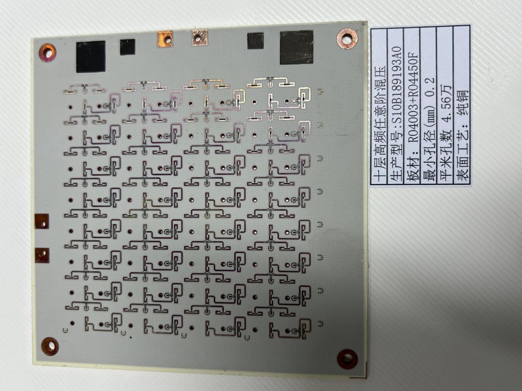 Επεξεργασία οποιουδήποτε HDI PCB στρώματος με ελάχιστο 3mil γραμμή HASL / ENIG επιφάνειας φινίρισμα ROGERS + FR4