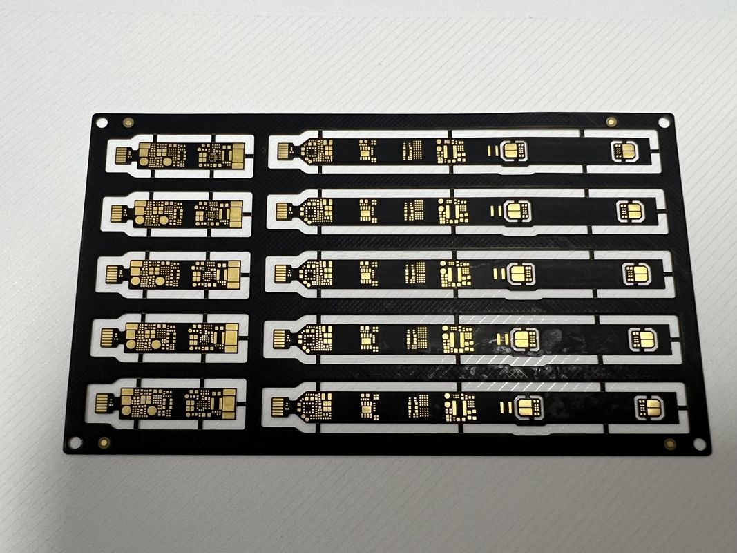 Τοπική πυκνότητα Sanforized Rigid Flex PCB συναρμολόγηση 4 στρώμα 0.1mm ίχνος με SMD BGA εξαρτήματα