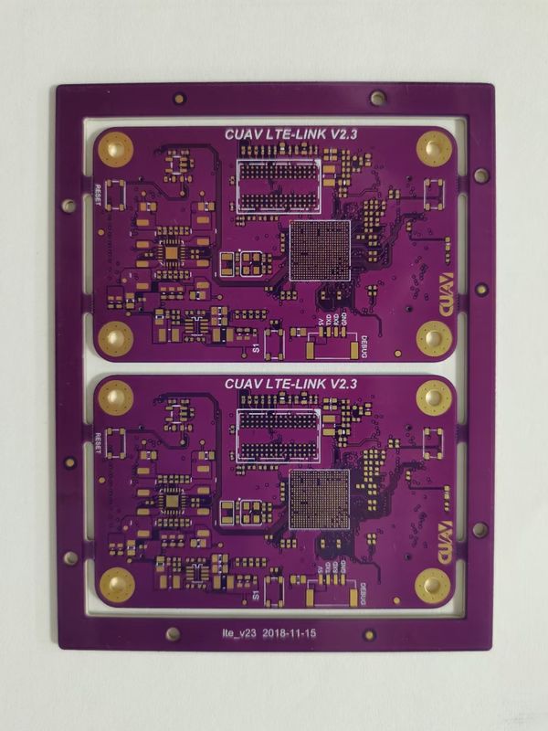 Διπλό πλευρικό PCB Μαύρο και Κίτρινο Χρώμα Silkscreen για Δύο στρώματα Τυποποιημένο Πίνακα Κυκλωμάτων