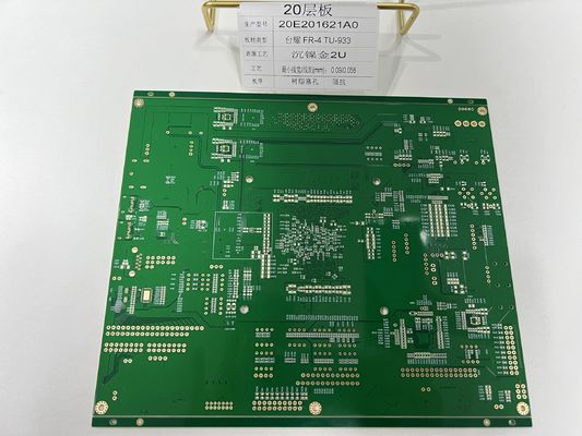 6-32 στρώμα HDI PCB Κατασκευή με 0,25 mm BGA και μισή τρύπα για το πρίζο λαμπτήρα 20 στρώματα Tuc TU-933 PCB υψηλής ταχύτητας