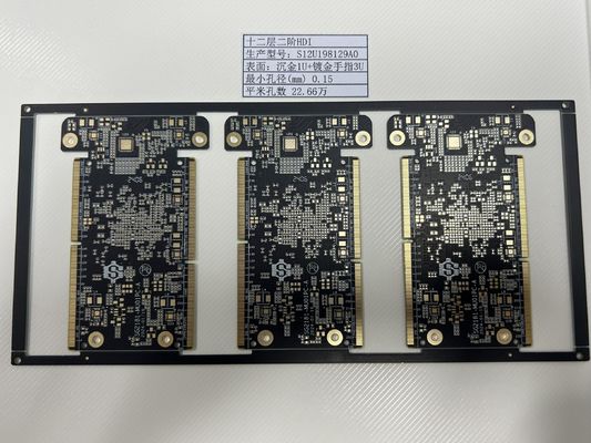 Δάχος 0,4-3,2 mm HDI PCB Board 6-32L Ελέγχος αντίστασης 100% E